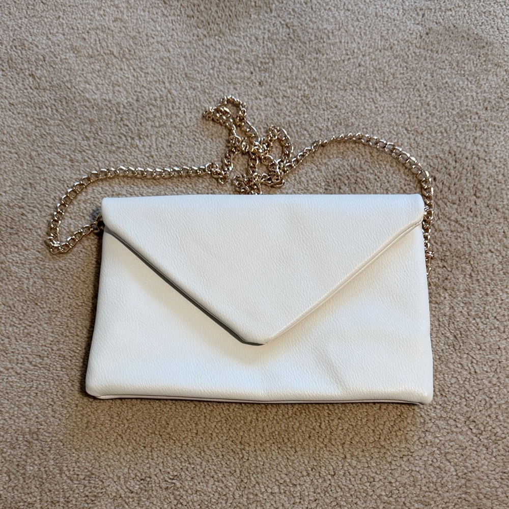 a new day White Crossbody Bag with Chain Strap